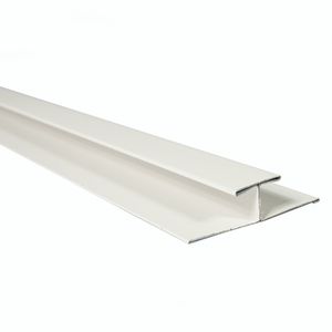 Perfil H Siding Metálico Exterior 4 cm 2 mm 3 m Blanco