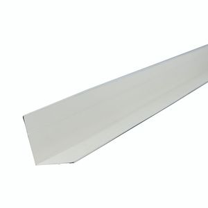 Perfil Siding Metálico Esquinero Interior 4 cm 2 mm 3 m Blanco