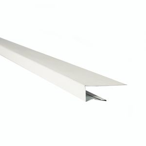 Perfil J Siding Metálico Exterior 4 cm 2 mm 3 m Blanco