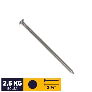 Clavo Corriente 2 1/2" Bolsa 2,5 kg