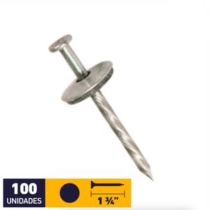 Clavo Techo Helicoidal Con Sello 5V 1 3/4" 100 un Inchalam
