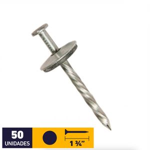 Clavo Techo Helicoidal Con sello 5V 1 3/4" 50 un