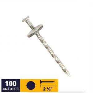 Clavo Techo Helicoidal Con Sello 2 1/2" 100 un Inchalam