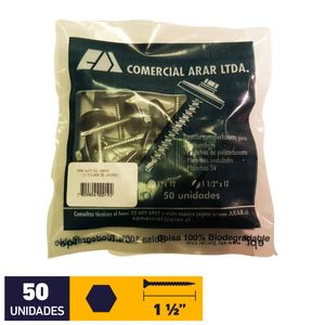 Tornillo Autoperforante Golilla Grande #12 x 1 1/2" 50 un