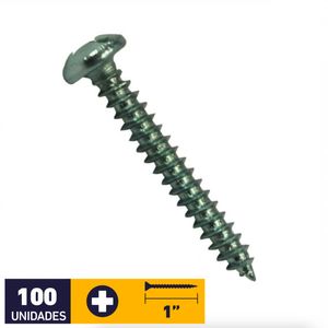 Tornillo Roscalata #6 x 1" 100 un Zincado