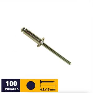 Remache Pop 4,8 x 15 mm 100 un