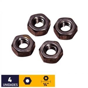 Tuerca Hexagonal 1/4" No Recubierto 4 un