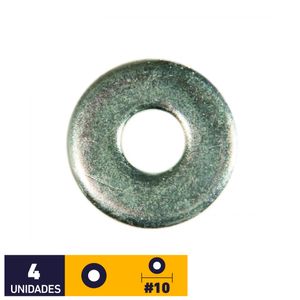 Golilla Plana Angosta 3/16" Zincado 4 un