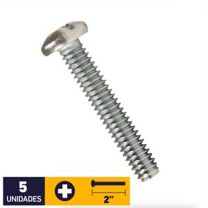 Perno Cocina Binding 1/4 x 2" 5 un Zincado