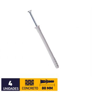 Tarugo Clavo 8 x 80 mm 4 un