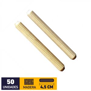 Tarugo Madera Estriado 10 mm 4,5 cm 50 un