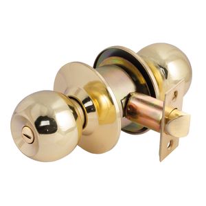 Cerradura Cilíndrica Pomo Baño Sfera Bronce