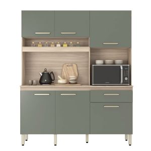 Kit Mueble Cocina Álamo 160 x 195 x 39 cm Menta