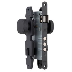 Cerradura De Embutir Oval Oficina Nordica B60 Negro