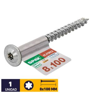 Tornillo Spax Hi Force Tx Wirox #8 x 100 mm