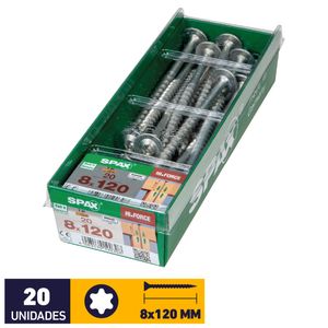 Tornillo Spax Hi Force Tx Wirox #8 x 120 mm 20 un