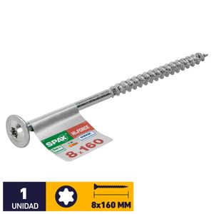Tornillo Spax Hi Force Tx Wirox #8 x 160 mm