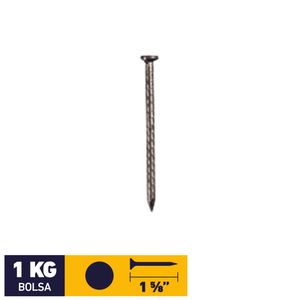 Clavo Volcanita Cabeza Copa 1 5/8" Bolsa 1 kg