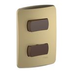 Placa-Armada-Miluz-Interruptor-Doble-9-12-10A-Dorado-242773_1