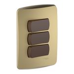 Placa-Armada-Miluz-Interruptor-Triple-9-12-10A-Dorado-242774_1