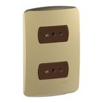 Placa-Armada-Miluz-Enchufe-Doble-10A-Dorado-242777_1