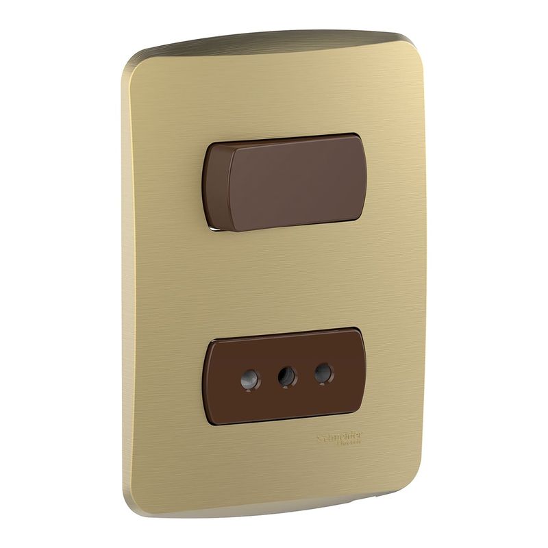Placa-Armada-MiluzInterruptor-9-12-Enchufe-10A-Dorado-242779_1
