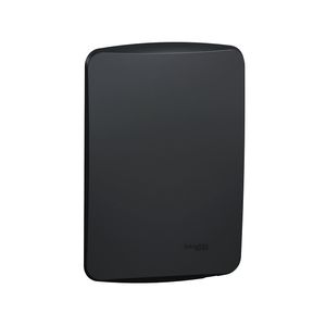 Placa Ciega Con Soporte Miluz Grafito