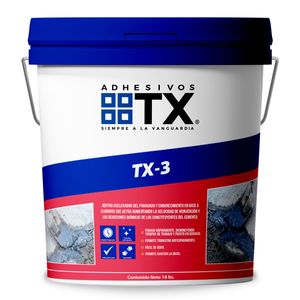 Aditivo Acelerante De Fraguado TX-3 Tineta 18 L