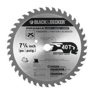 Disco De Sierra Circular 7 1/4" 40 Dientes B&D