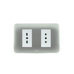 Placa-Armada-Enchufe-Doble-10-16A-Plata-241612