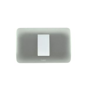 Placa Armada Interruptor 9/24 Simple 10 A Plata