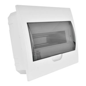 Tablero Embutido Plástico 12 Módulos Transparente