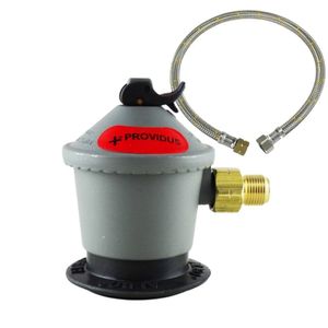 Kit Regulador Gas + Flexible HI Izquierdo 3/8 x 1/2" 100 cm