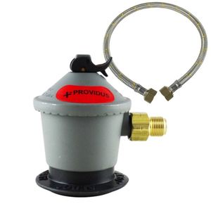 Kit Regulador Gas + Flexible HI Izquierdo 3/8 x 3/8" 100 cm