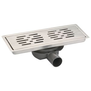 Pileta Rectangular 12 x 30 cm 40 mm Con Trampa PVC