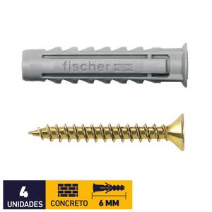Tarugo Nylon SX6 + Tornillo 4,5 x 35 mm 4 un