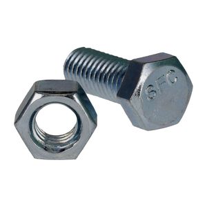 Perno Hexagonal Con Tuerca 3/8 x 1" Zincado