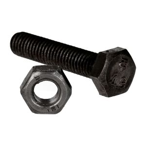 Perno Hexagonal Con Tuerca 6 x 30 mm Negro