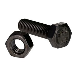 Perno Hexagonal Con Tuerca 8 x 30 mm Negro