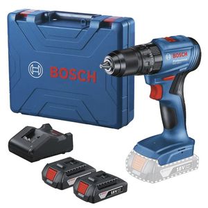 Taladro Percutor Inalámbrico 10 mm 18 V + 2 Baterías + Maleta