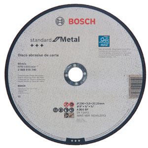 Disco De Corte Metal 9 x 1/8 x 7/8"