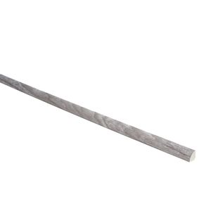 Junquillo EPS 15 x 15 mm 2,4 m Gris Perla