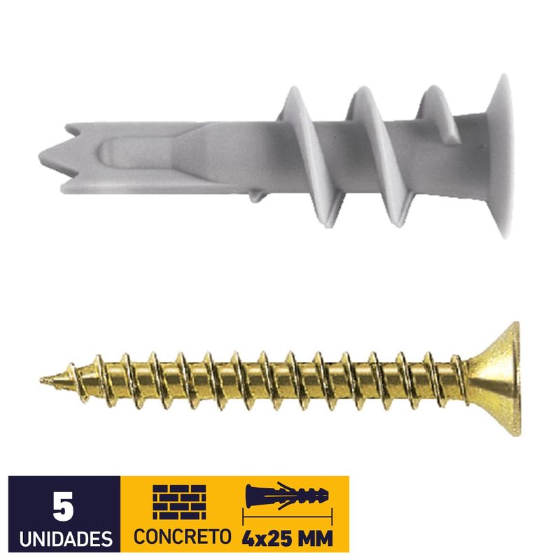 Tarugo-Nylon-Autoperforante-GKA-Tornillo-4-x-25-MM-5-Un-240827_1