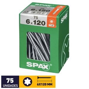 Tornillo Spax Plana Tx Wirox #6 x 120 mm 75 un