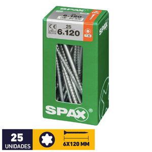 Tornillo Spax Plana Tx Wirox #6 x 120 mm 25 un