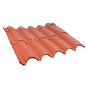 Teja Castellón Prepintada Terracota 0,4 x 1113 x 915 mm