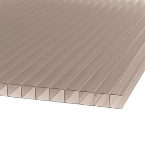 Plancha Policarbonato Alveolar 6 x 2100 x 5800 mm Bronce DVP