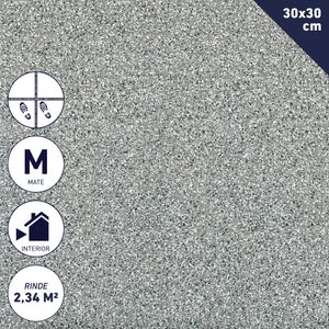Cerámica Piso 30 x 30 cm 2,34 m2 Piedra Gris