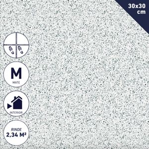 Cerámica Piso 30 x 30 cm 2,34 m2 Piedra Blanco