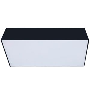 Panel Led Sobrepuesto Cuadrado 22W Luz Fria Negro
